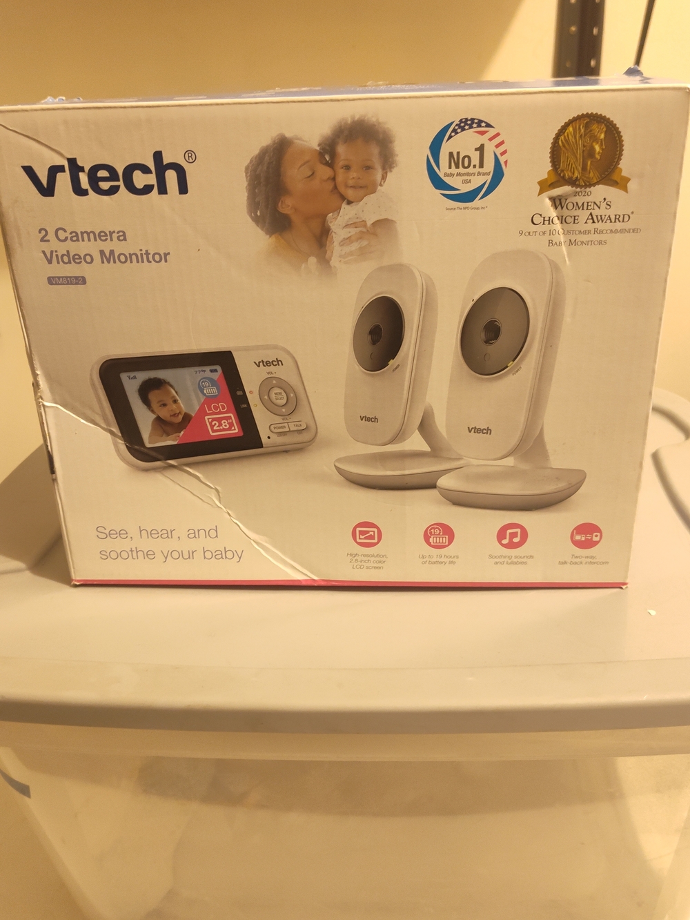 VTech 2-Camera Video Baby Monitor - White